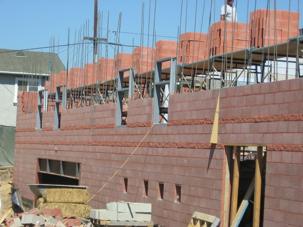 CMU block wall masonry construction by Concrete Etc. in Santa Clarita